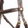 Bridle Rüspel brown/brass english Noseband