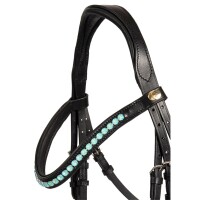 Bridle Saison 2024 flash noseband powder green XFull