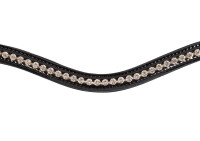 Browband Wiesbaden PATENT black/silver Steine COB