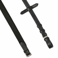 Reins fine rubbered 15mm with loops PONY